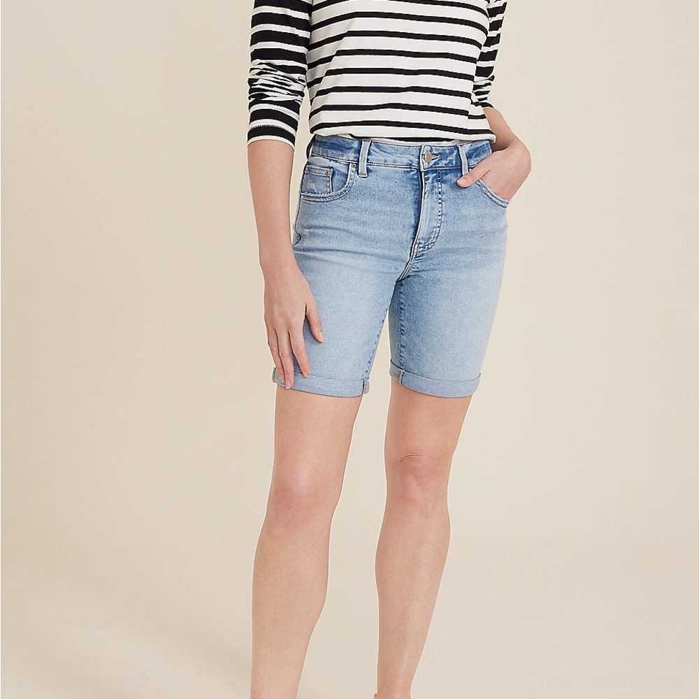 Maurices Light Wash Denim Jean Shorts